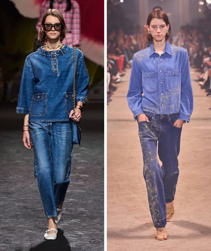 Tendencia doble denim en pasarela