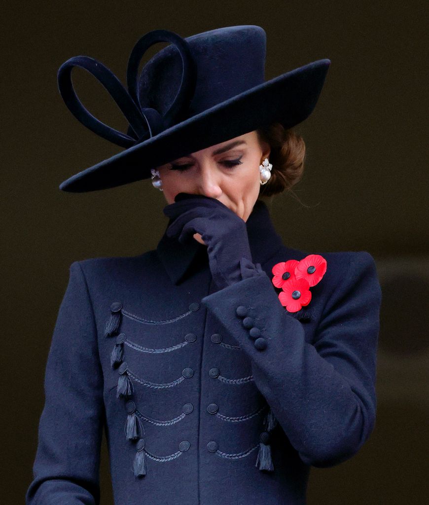 Kate Middleton en el Día del Recuerdo en el Cenotafio el 12 de noviembre de 2023