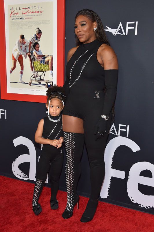 Serena Williams junto a su hija Olympia 