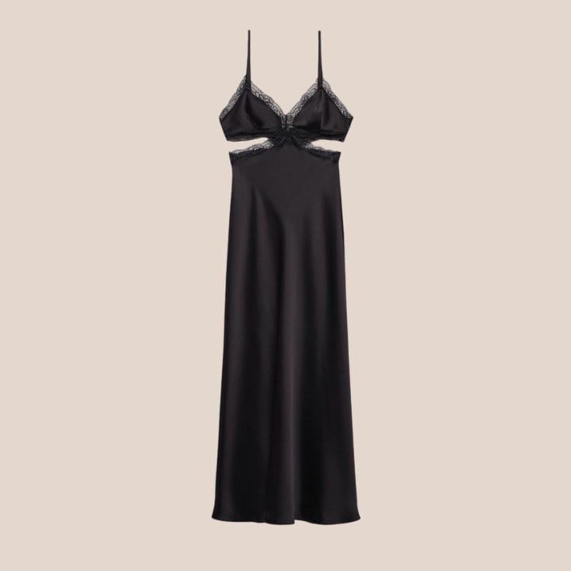 slip dress con aberturas