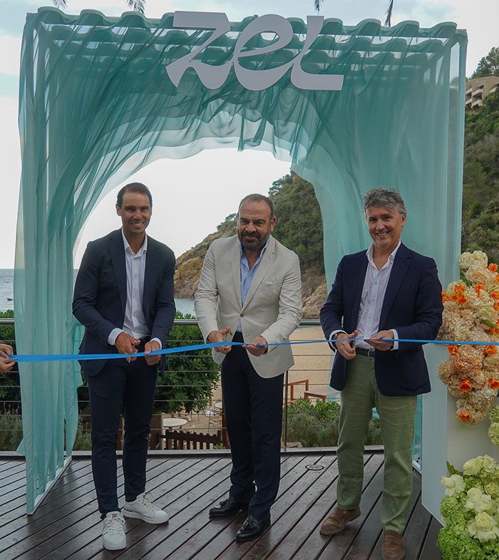 Rafa Nadal, Gabriel Escarrer y Javier Arus inauguran Zel Costa Brava