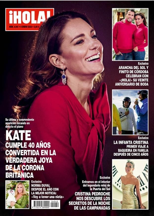 HOLA 4022. Portadas Cristina de Borbón e Iñaki Urdangarín.