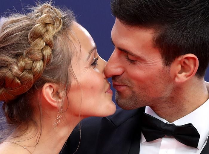 Novak Djokovic y su esposa, Jelena