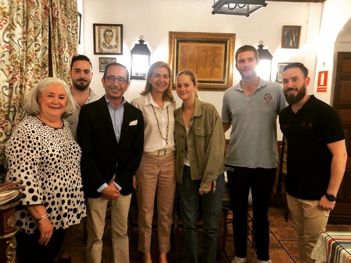 Cristina de Borbón en la Casa El Pisto de Córdoba