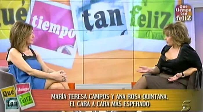 Ana Rosa Quintana con María Teresa Campos