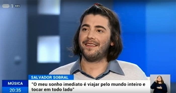 Salvador Sobral reaparece en televisión y cuenta cuál el sueño que quiere cumplir