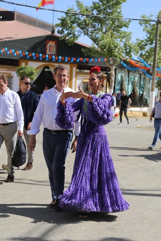 Eva González en la feria de Mairena del Alcor