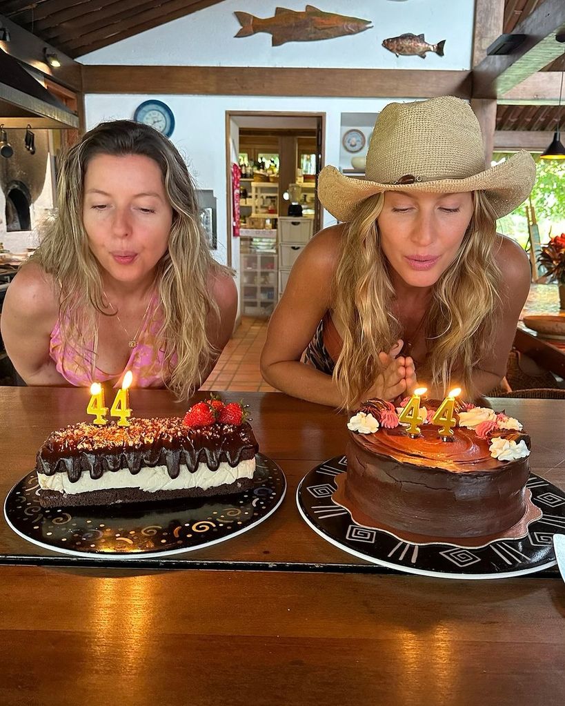 Gisele Bündchen y su hermana Patricia celebran su cumpleaños 44