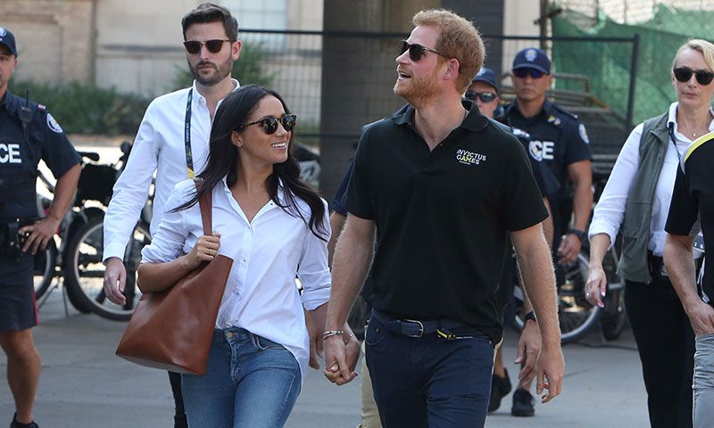 meghan markle y el principe harry en los invictus games