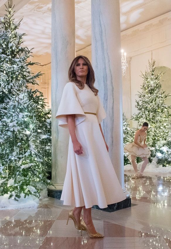 melania trump edad navidad casa blanca