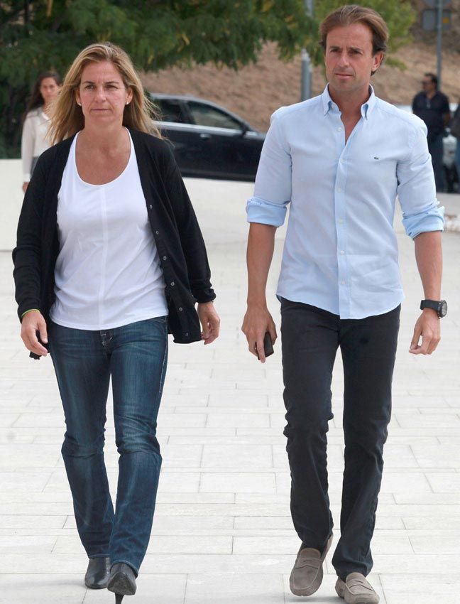 Arantxa Sánchez Vicario y Josep Santacana