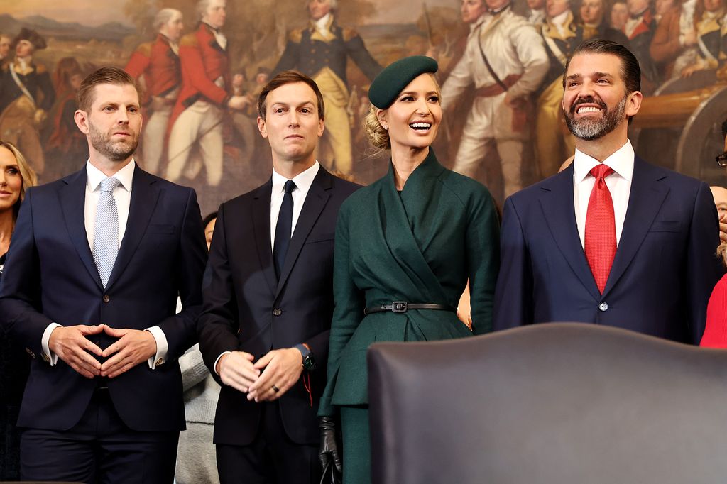 Eric Trump, Jared Kushner, Ivanka Trump y Donald Trump Jr. 