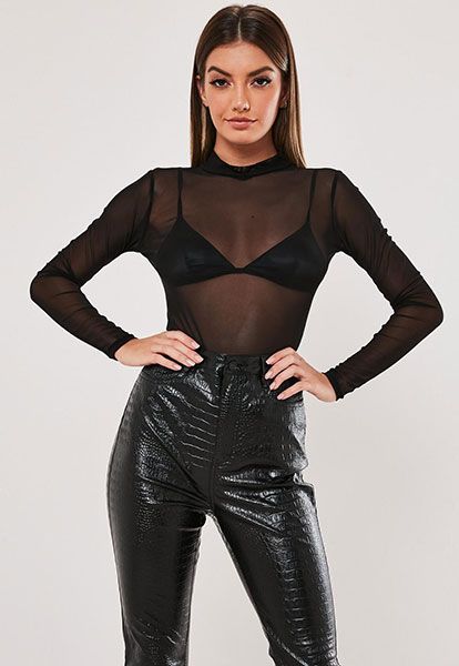 Blusa transparente de Missguided