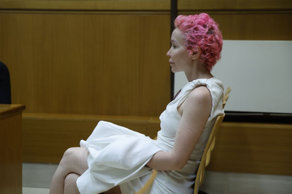 Ángela Dobrowolski se sienta en el banquillo acusada de intentar asesinar a Josep Maria Mainat, julio 2024
