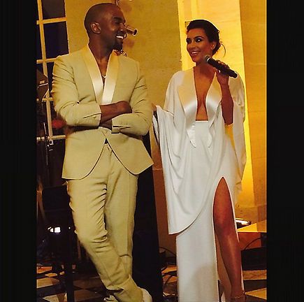 La noticia del embarazo llega un año después de su boda con Kanye West. La feliz pareja contrajo matrimonio en mayo de 2014 en la fortaleza Belvedere de Florencia
