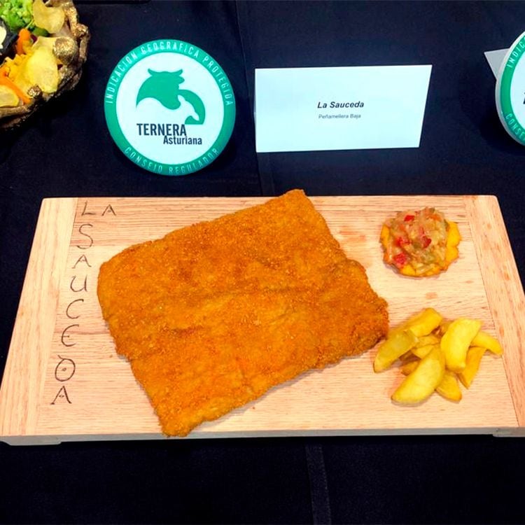 Tercer premio, cachopo de La Sauceda, en el concejo asturiano de Peñamellera Baja