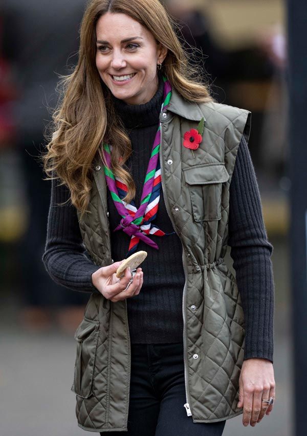 kate middleton chaleco acolchado