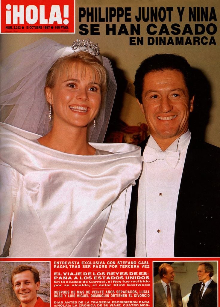 Boda de Philippe Junot con Nina Wendelboe-Larsen en ¡HOLA! 1987