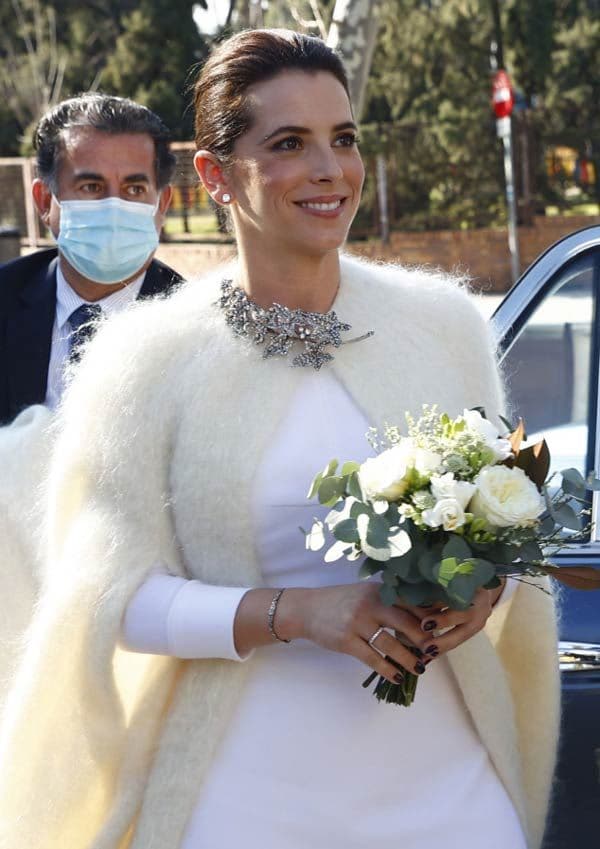 Alejandra Ansón con vestido de novia