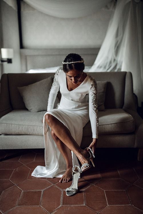 vestido de novia sandalias