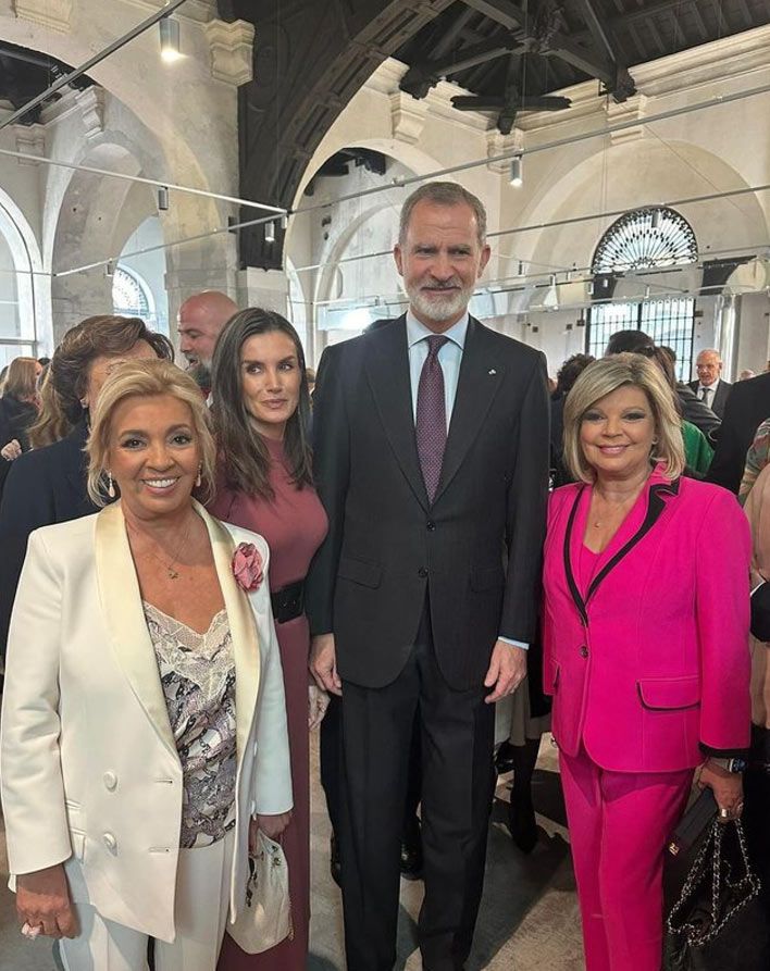 Carmen Borrego, la reina Letizia, el rey Felipe y Terelu Campos