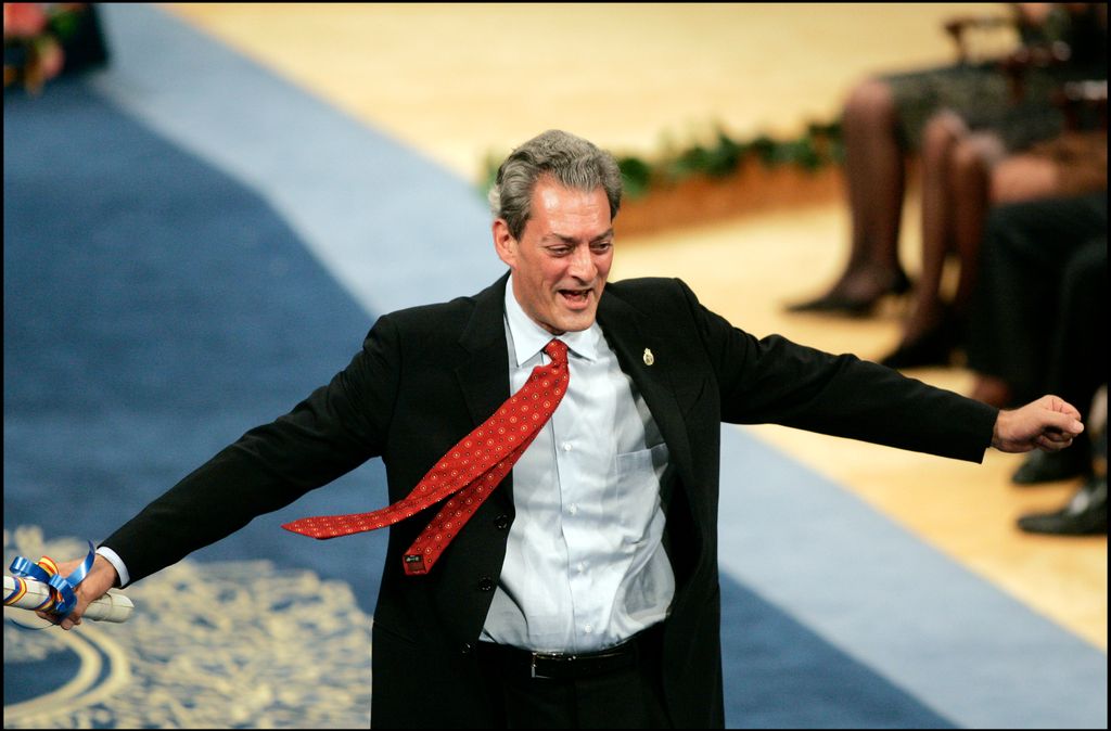 Paul Auster en la entrega de diplomas de los Premios Principe de Asturias 2006