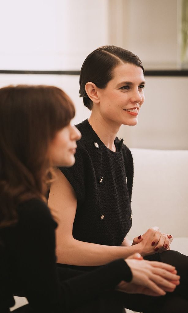 Carlota Casiraghi en un evento de Chanel