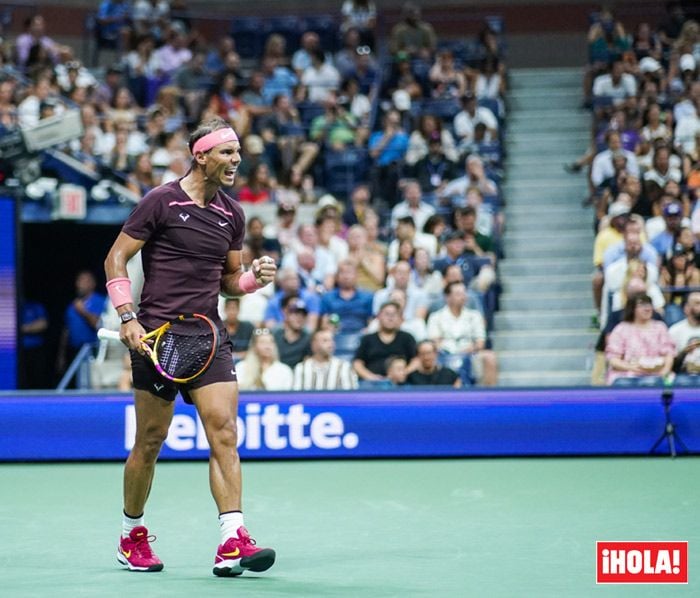 Rafa Nadal celebrando su triunfo en el Abierto de Estados Unidos