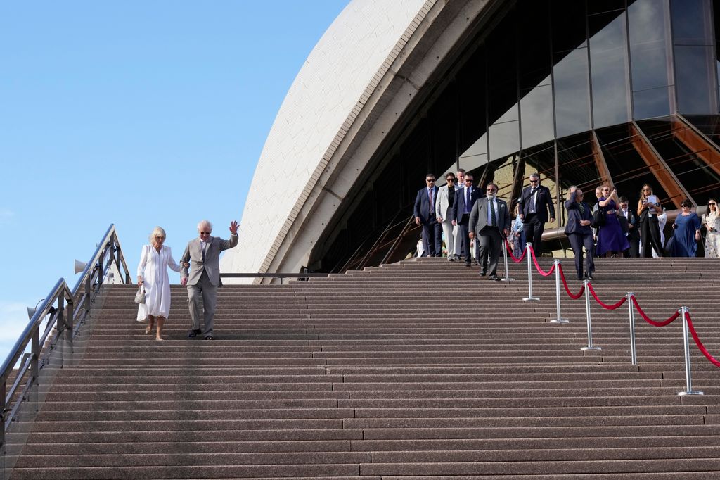 Reyes Carlos y Camilla en la ópera de Sidney el 22 de octubre de 2024