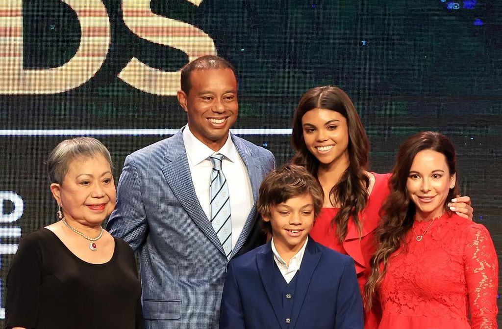 Tiger Woods y su familia