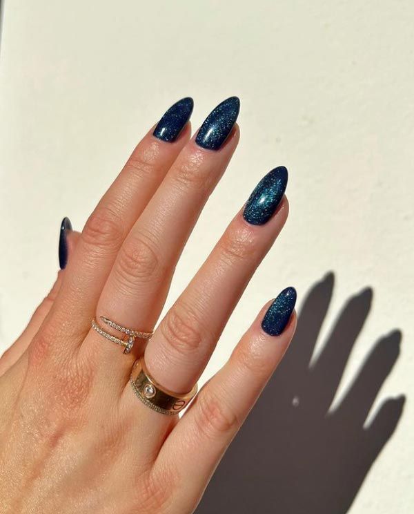 manicura azul