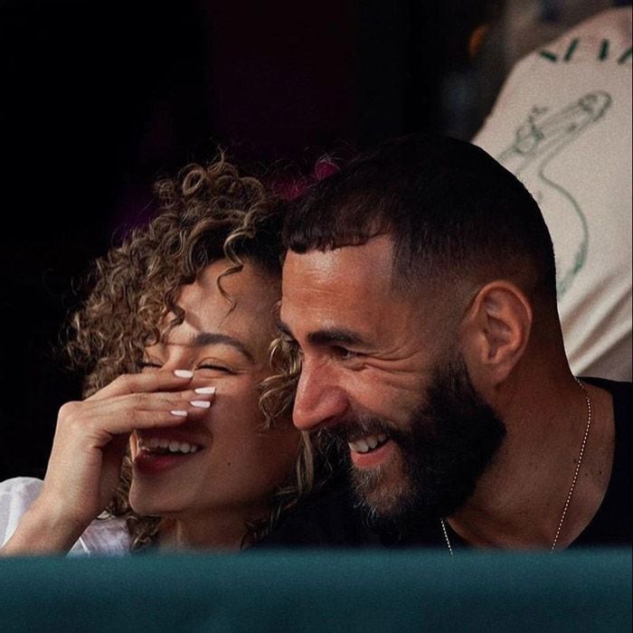 Benzema con su novia Jordan Ozuna