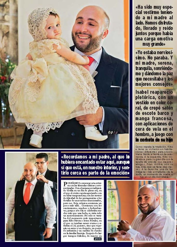 Boda Kiko Rivera e Irene Rosales - HOLA - octubre 2016