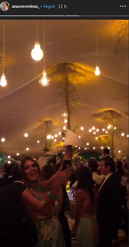 Primera imagen de los novios en la divertida fiesta de boda de Feliciano López y Sandra Gago