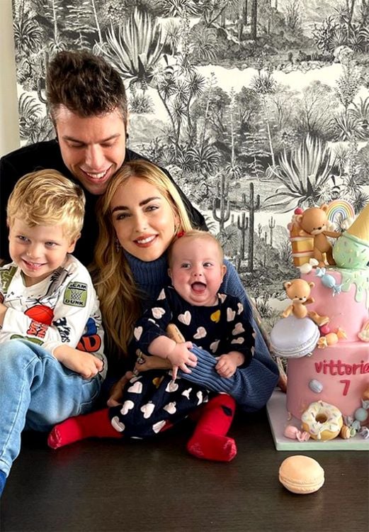 Chiara Ferragni y su familia