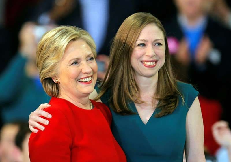 Chelsea Clinton con Hillary Clinton