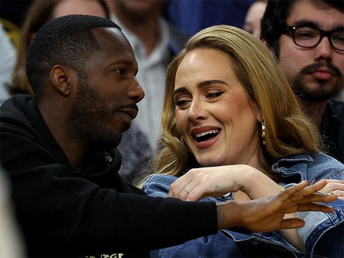 Adele con su novio Rich Paul