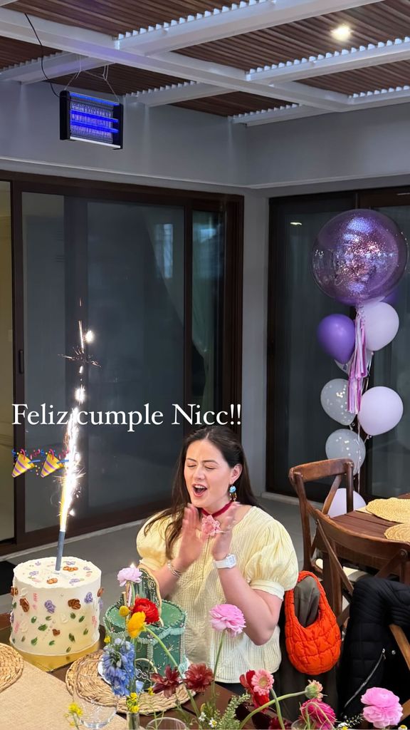 Nicole Peña en su festejo de cumpleaños.