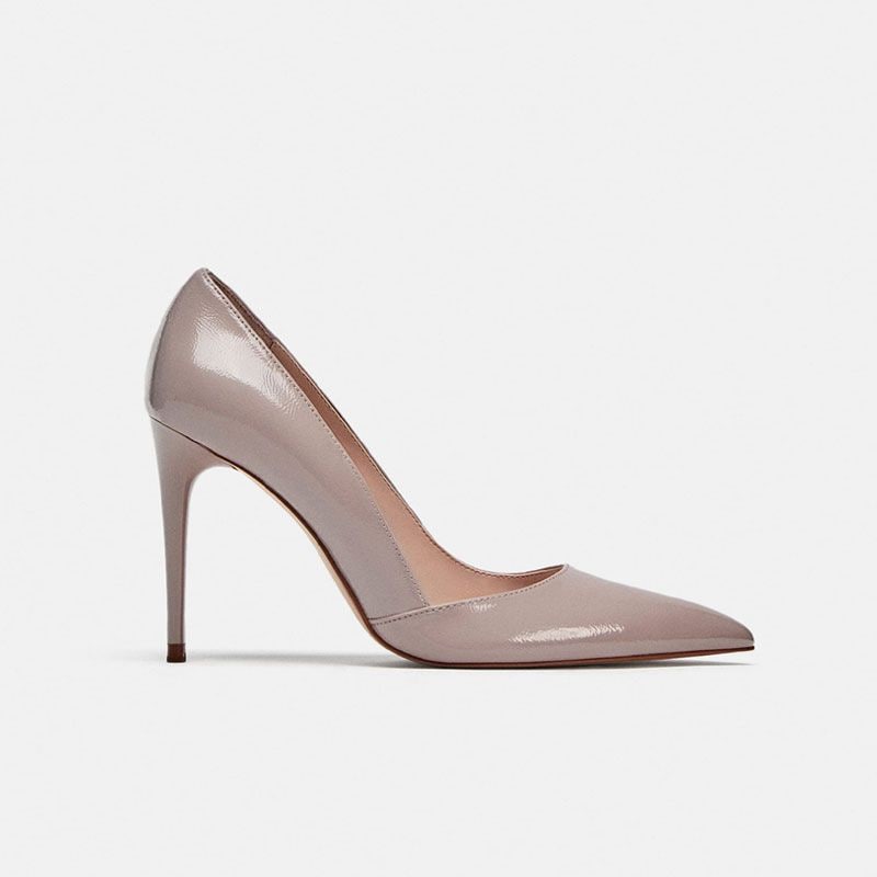 zapato tacon nude zara