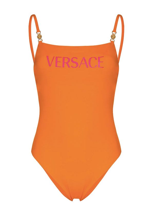 banador naranja versace