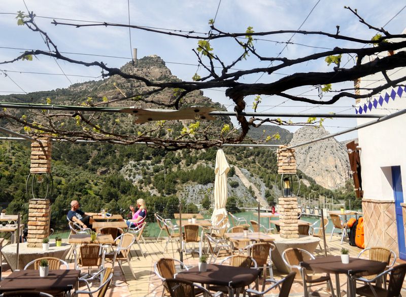 La terraza de La Garganta, en Málaga