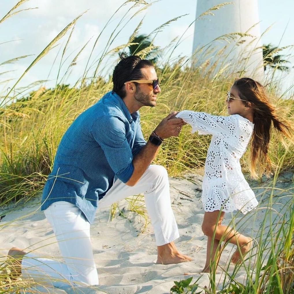 Toni Costa y su hija, Alaïa