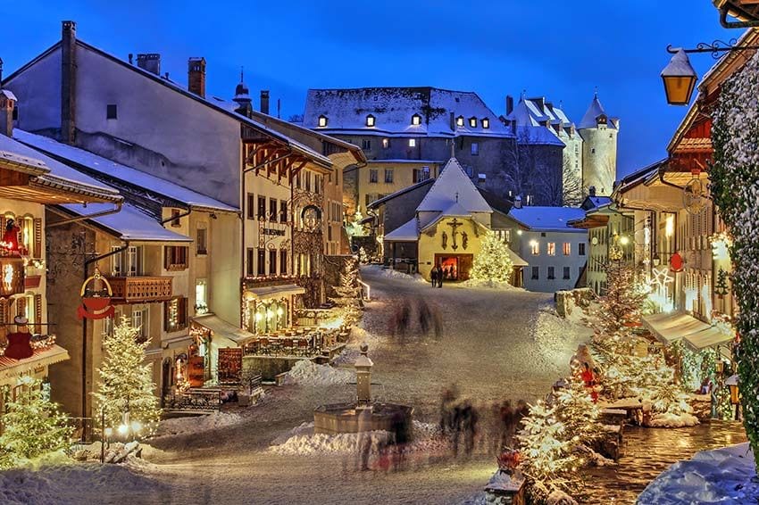 Gruyere suiza navidad