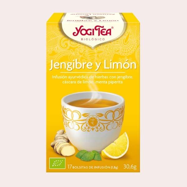 Infusión ayurvédica Jengibre y Limón de Yogui Tea