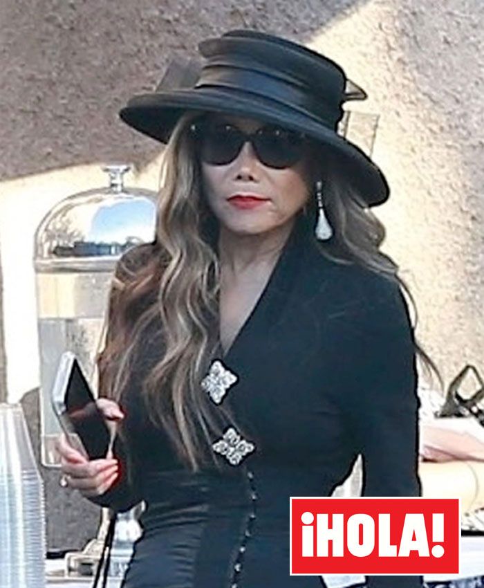 LaToya Jackson en el funeral de Joe Jackson 