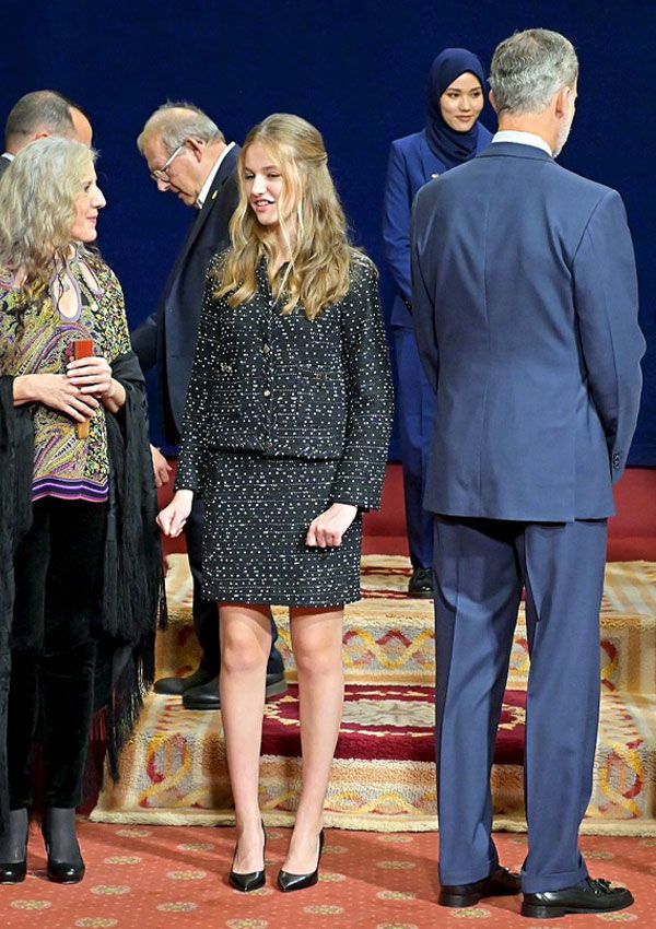 La princesa Leonor en la audiencia de los Premios Princesa de Asturias 2022