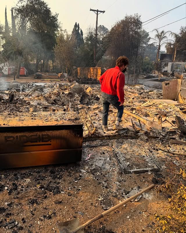 Así quedó la casa de Mandy Moore tras la devastación de los incendios