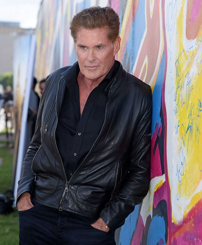 David Hasselhoff durante un envento 