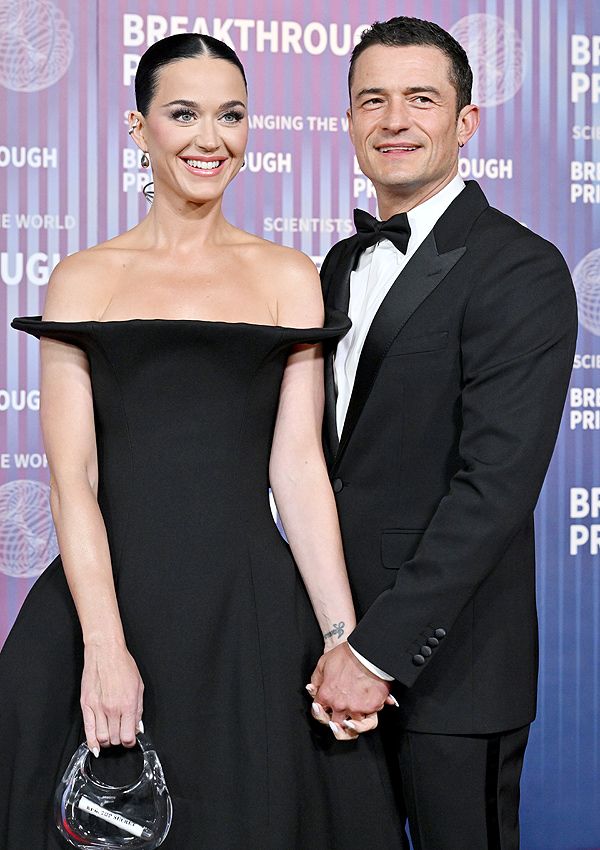 El insólito posado de Katy Perry y Orlando Bloom en los premios Breakthrough