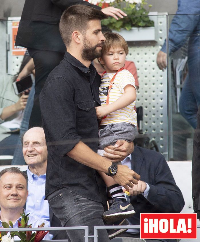 Gerard Piqué y su hijo Sasha